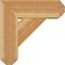 Ekena Millwork Traditional Craftsman Rough Sawn Bracket w/ Offset Brace, Western Red Cedar, 8"W x 22"D x 22"H BKT0806X22X22TRA04RWR - alternate 3